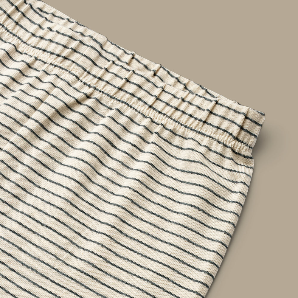 MARIE Leggings, Stripes Whale blue / Sandy