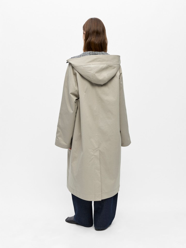 OBJHOLLY L/S Long Reversible Coat, Opal Gray