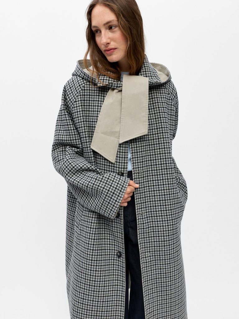 OBJHOLLY L/S Long Reversible Coat, Opal Gray