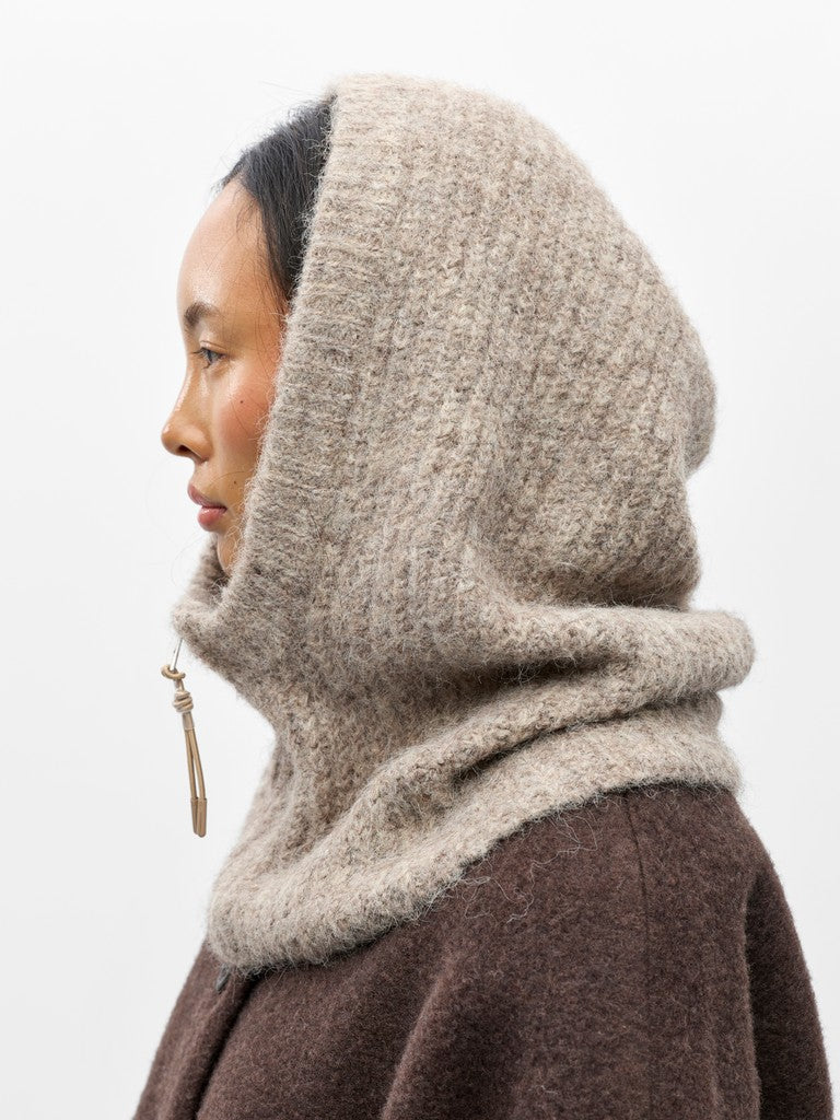 OBJMILU Zip Balaclava Div, Humus Melange