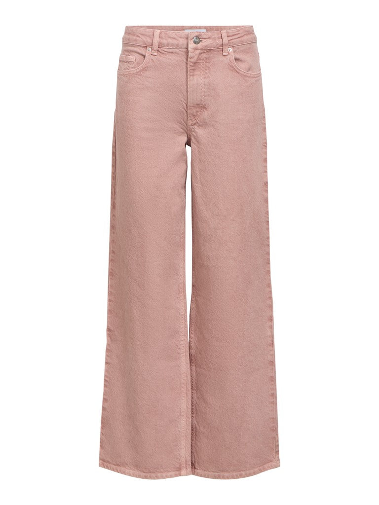 OBJAGGY MW Straigt Jeans, Pale Lilac