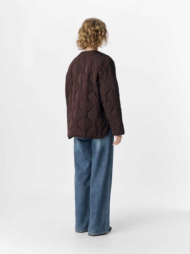 OBJALLIE LO Quilted Jacket, java