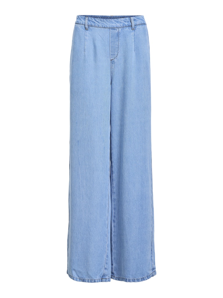 OBJFRAME Lisa Wide MW Pant, light blue denim