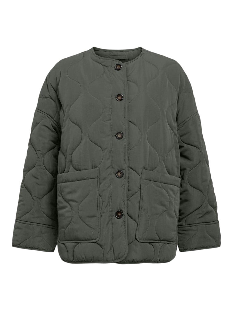 OBJALLIE LO Quilted Jacket, kambaba