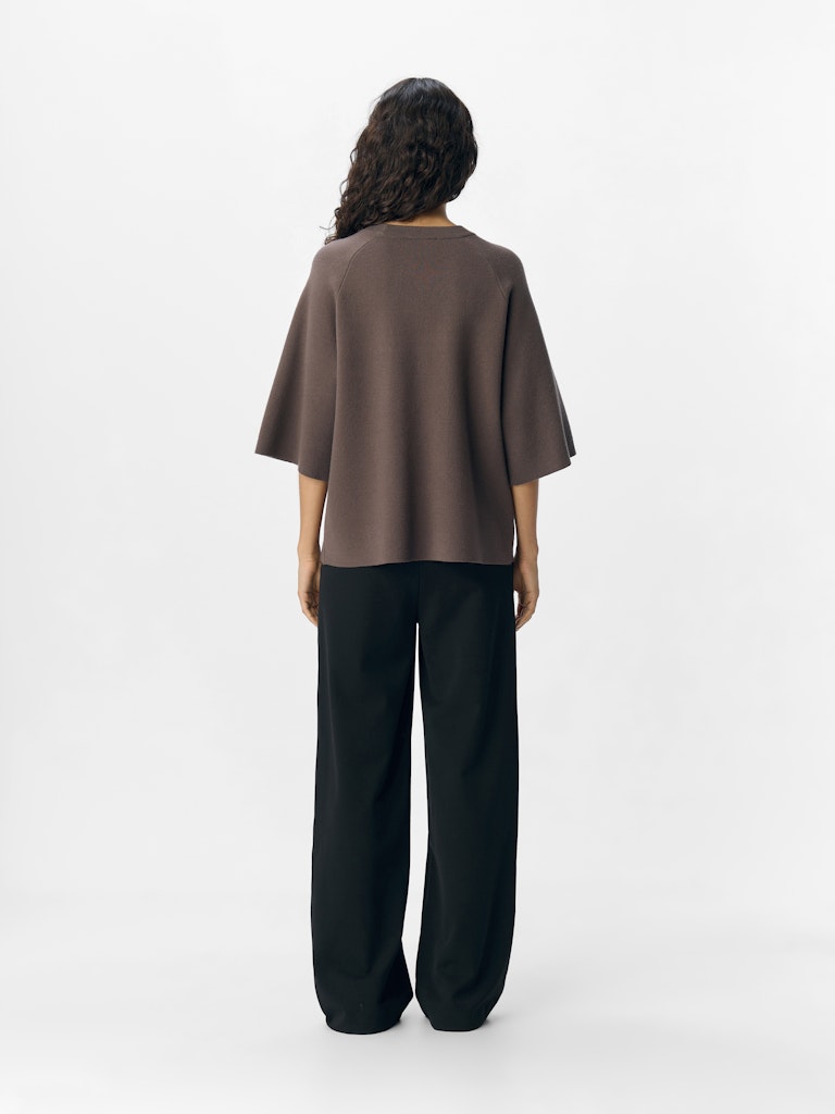 OBJREYNARD 2/4 Knit Pullover, morel