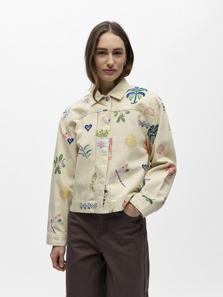 OBJALLY Printed Jacket, Humus