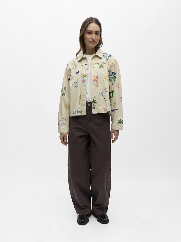 OBJALLY Printed Jacket, Humus