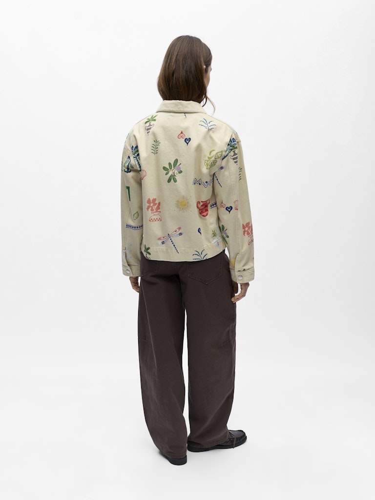 OBJALLY Printed Jacket, Humus