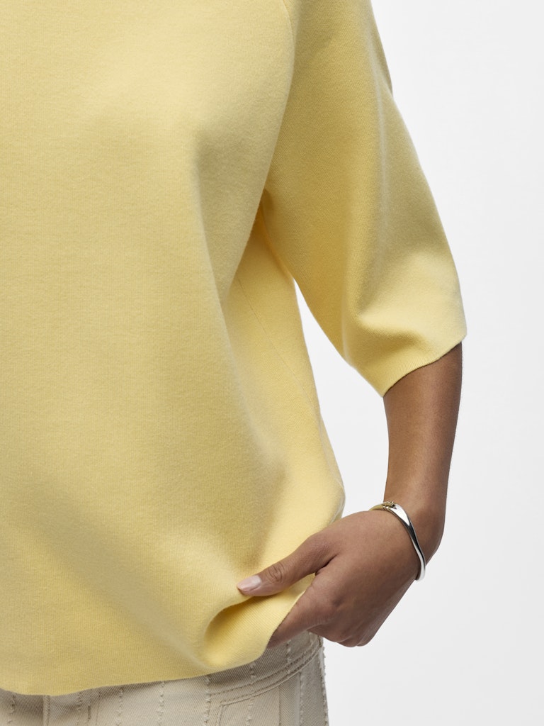 OBJREYNARD 2/4 Knit Pullover, sunlight