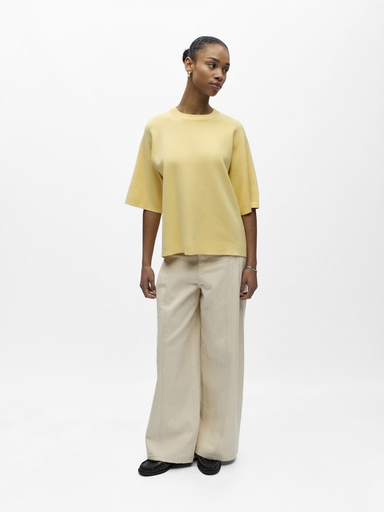 OBJREYNARD 2/4 Knit Pullover, sunlight