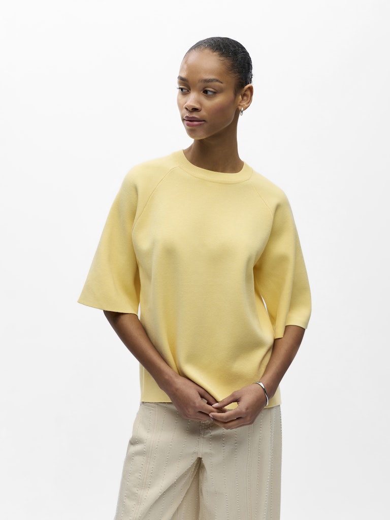 OBJREYNARD 2/4 Knit Pullover, sunlight