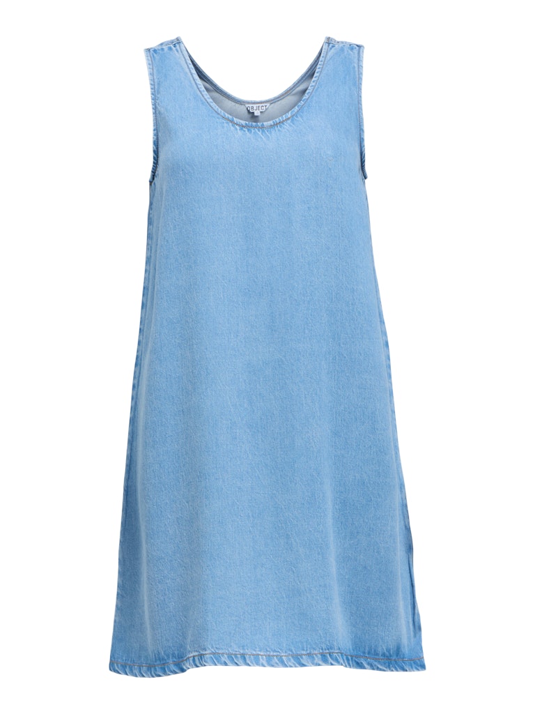 OBJFRAME Short Denim Dress, Light Blue Denim