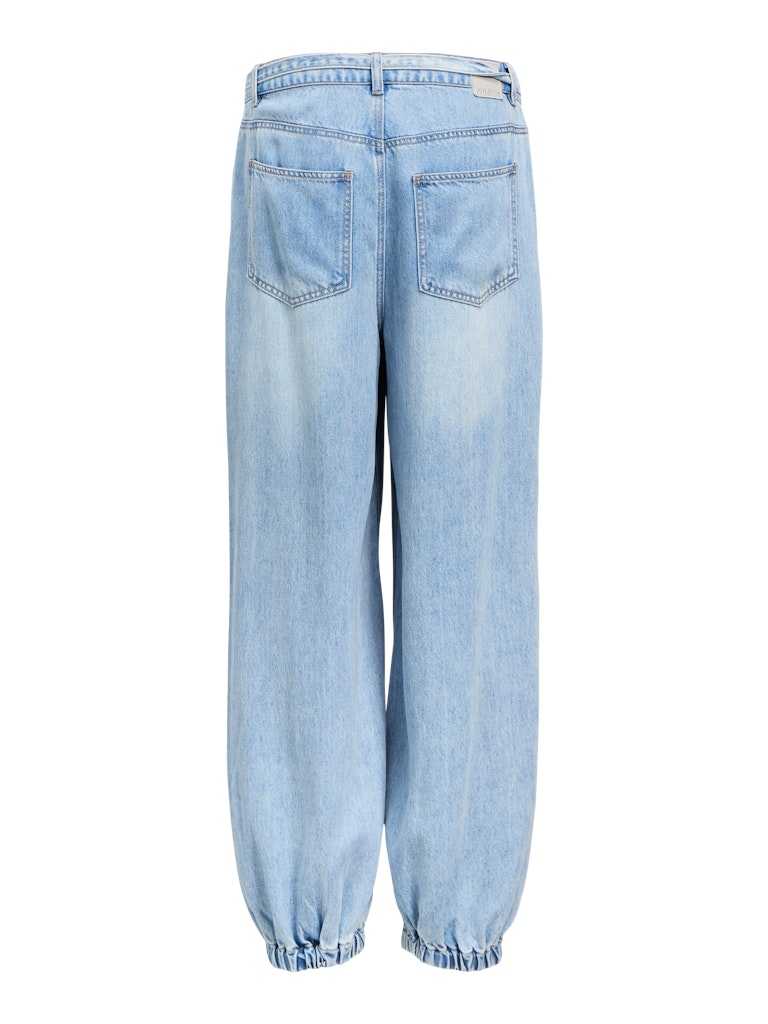 OBJLARA MW Jogger Pant, Light Blue Denim