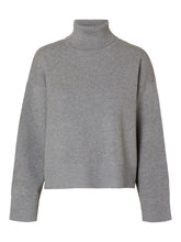 Lade das Bild in den Galerie-Viewer, SLFKAMMA Knit Rollneck Pullover, medium grey melange
