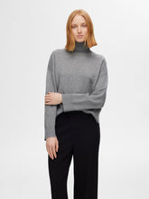 Lade das Bild in den Galerie-Viewer, SLFKAMMA Knit Rollneck Pullover, medium grey melange
