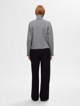 Lade das Bild in den Galerie-Viewer, SLFKAMMA Knit Rollneck Pullover, medium grey melange
