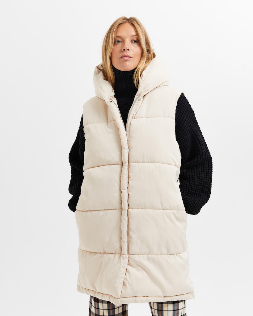 SLFELLA Puffer Vest, sandshell