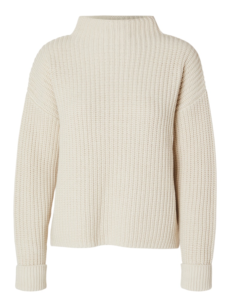 SLFSELMA Weiter Rollkragenpullover, Birch