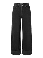 Lade das Bild in den Galerie-Viewer, SLFROBY Wide Jeans, black denim
