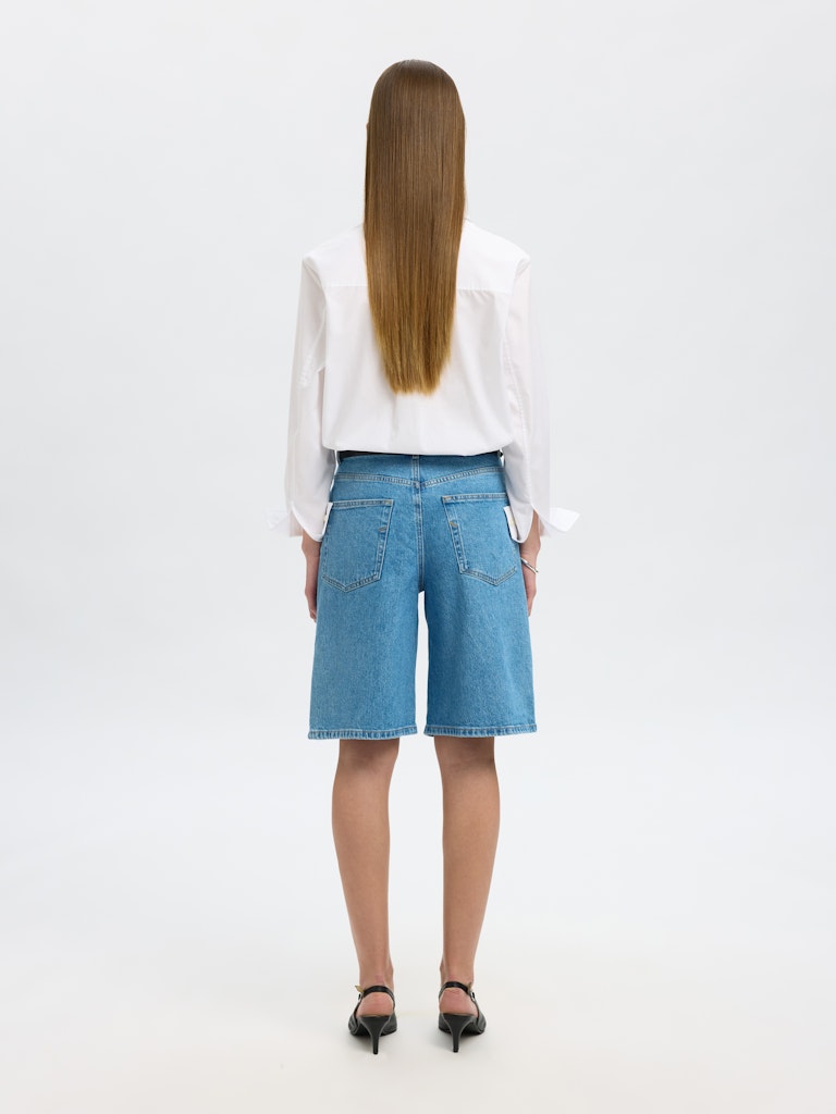 SLFLIVA-KORI Bermuda Denim Shorts, light blue denim