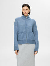 Lade das Bild in den Galerie-Viewer, SLFSIA Knit Zipper Cardigan, Endless Sky  Melange
