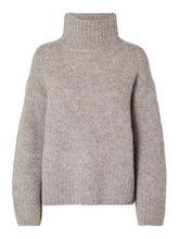 Lade das Bild in den Galerie-Viewer, SLFGABELLA Knit High-Neck, steel grey melange
