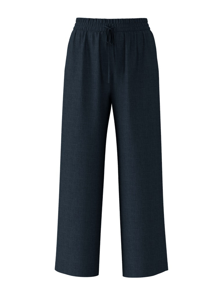 SLFVIVA-GULIA Long Linen Pants,  dark sapphire