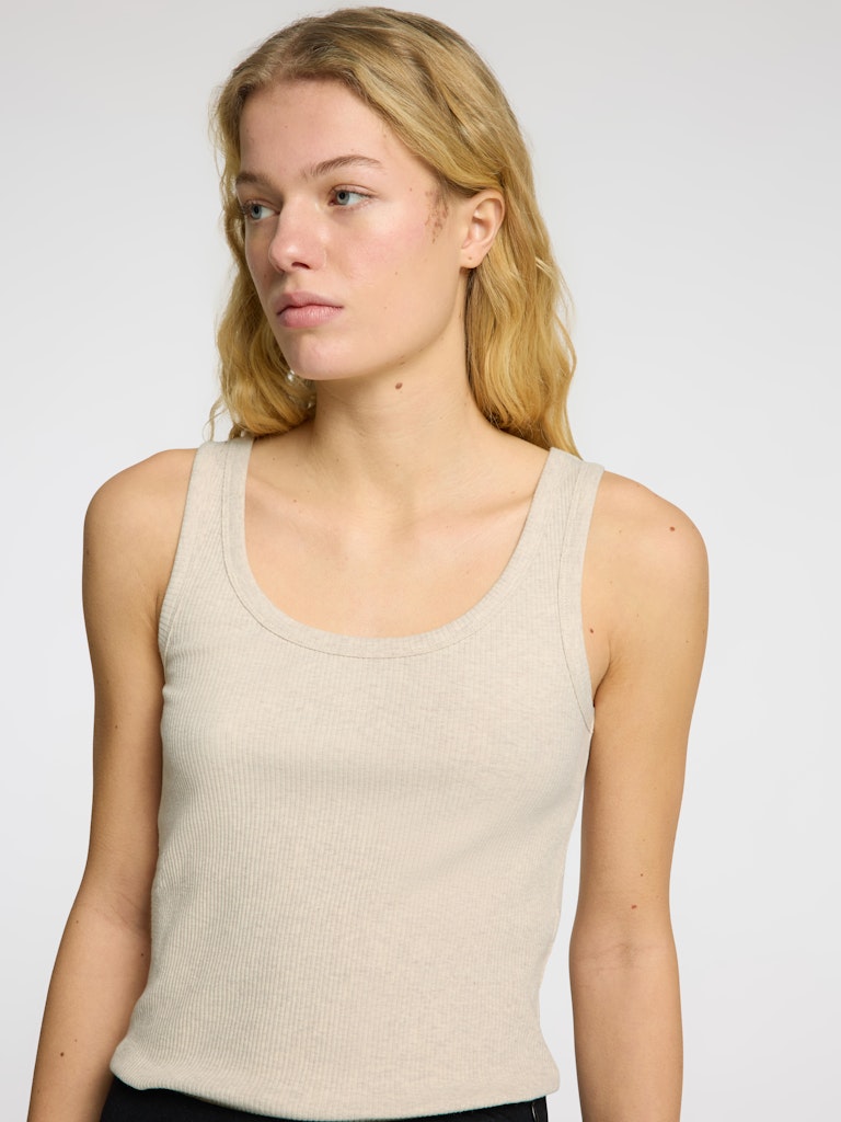 SLWANNA U-Neck Tanktop, oatmeal melange