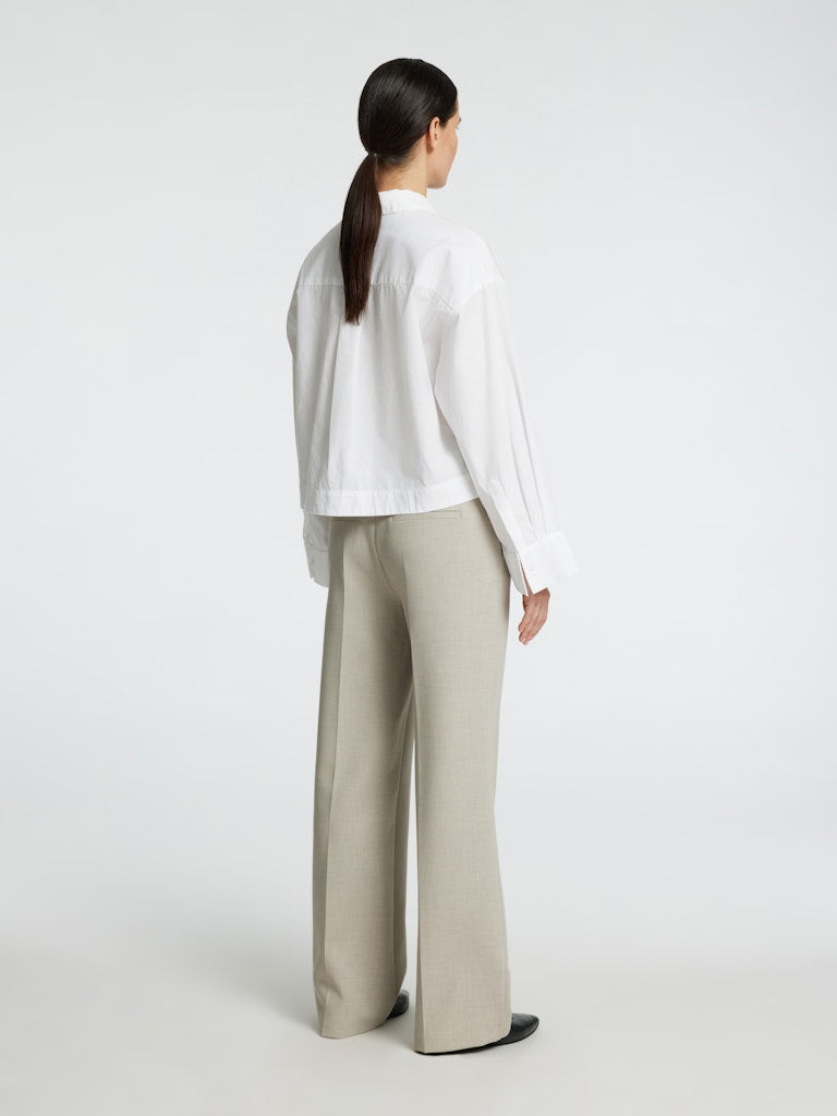 SLFASTHA Cropped Boxy Shirt, Bright White