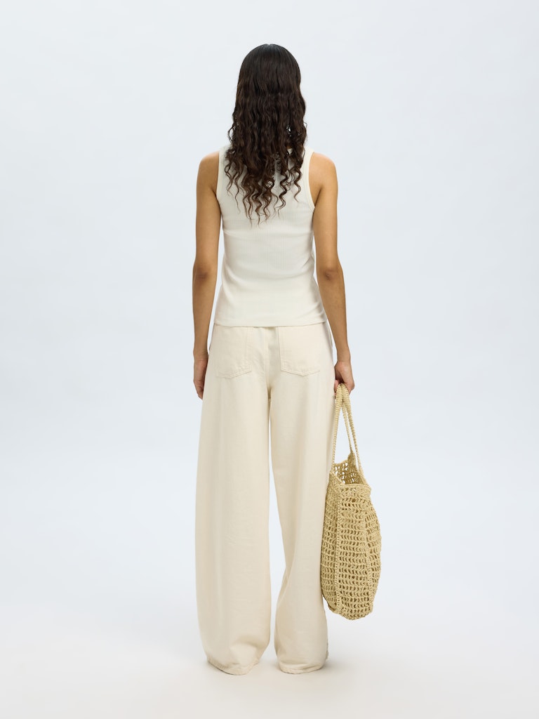 SLFANNA U-Neck Tanktop, snow white