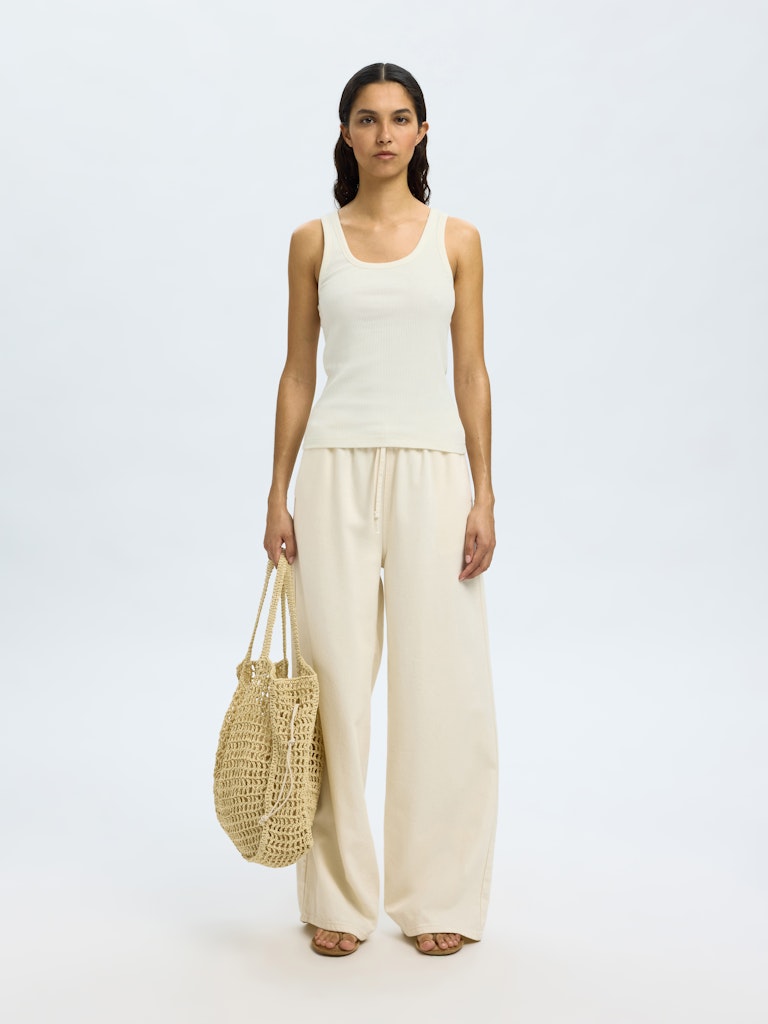 SLFANNA U-Neck Tanktop, snow white