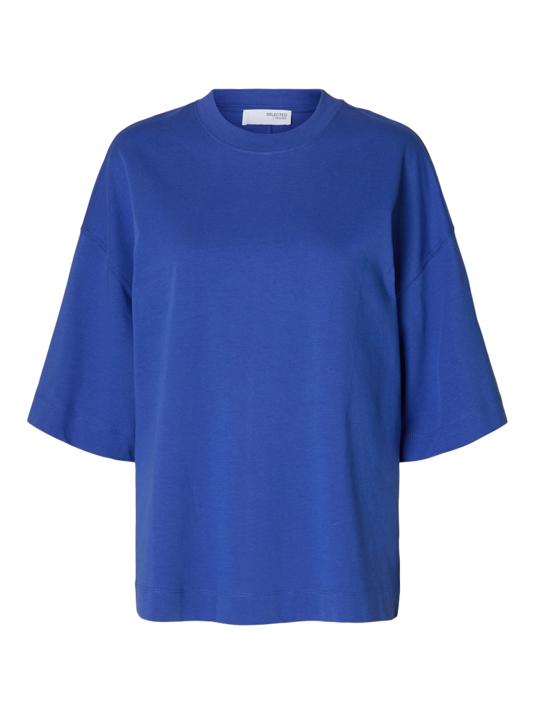 SLFCOLWOMAN 2/4 Oversized Tee, dazzling blue