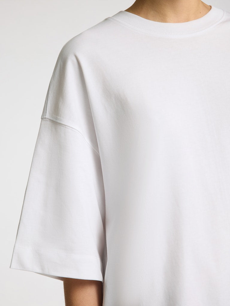 SLFCOLWOMAN 2/4 Oversized Tee, bright white