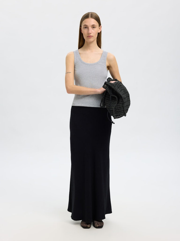 SLFANNA U-Neck Tanktop, light grey melange