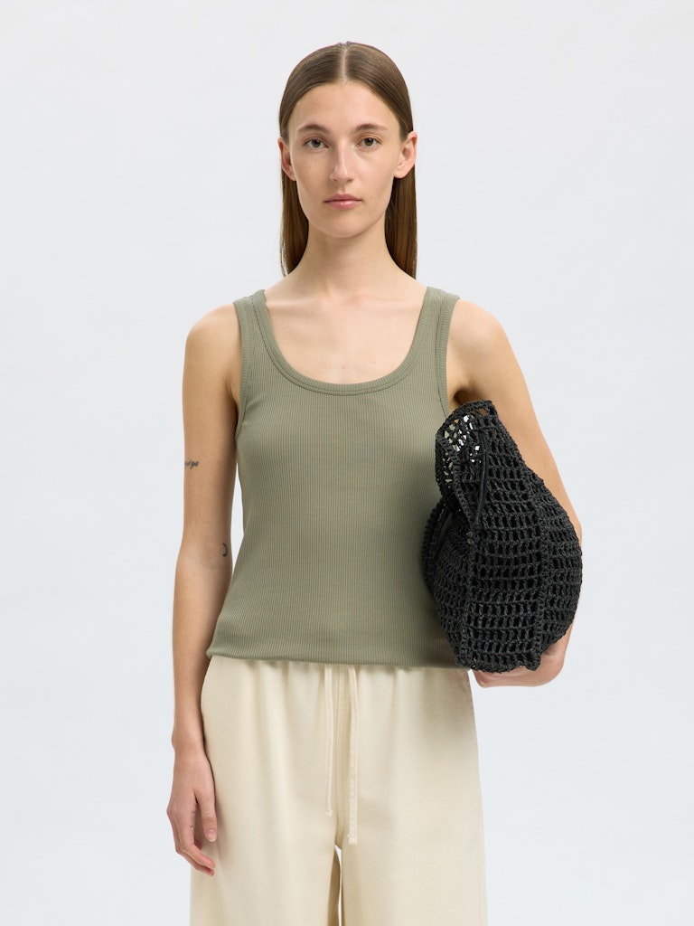 SLFANNA U-Neck Tanktop, vetiver