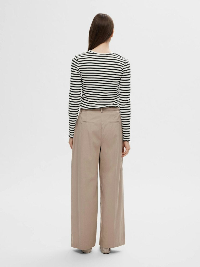 SLWANNA Crew Neck Tee STR, black / snow white