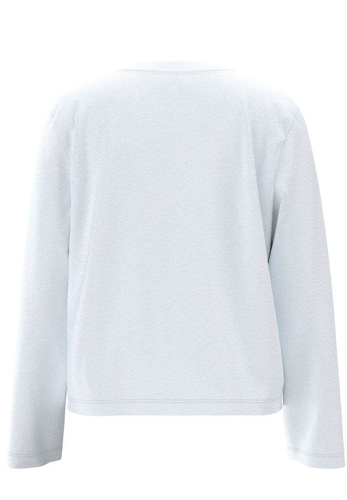 SLFESSENTIAL Boxy Long Tee, White