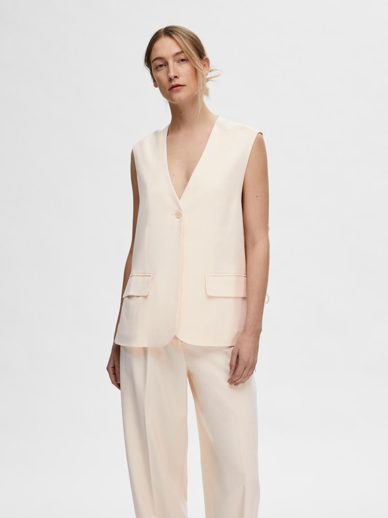 SLFSELFINA Vest, Birch Melange