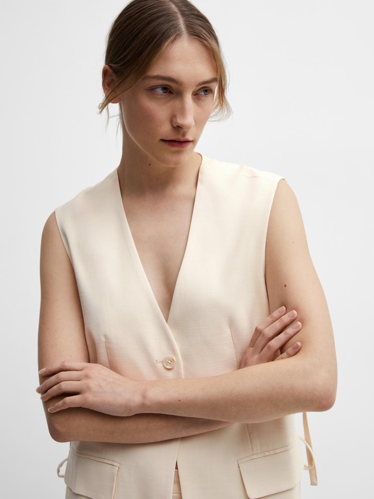 SLFSELFINA Vest, Birch Melange