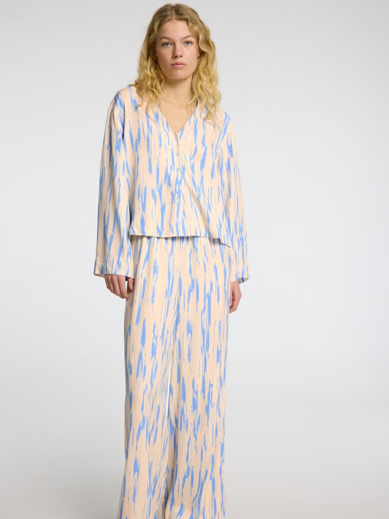 SLFBAELA Wide Pants, Birch AOP