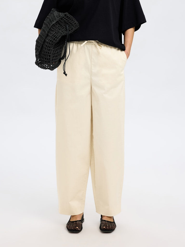 SLFJUMA Loose Barrel Pants, birch