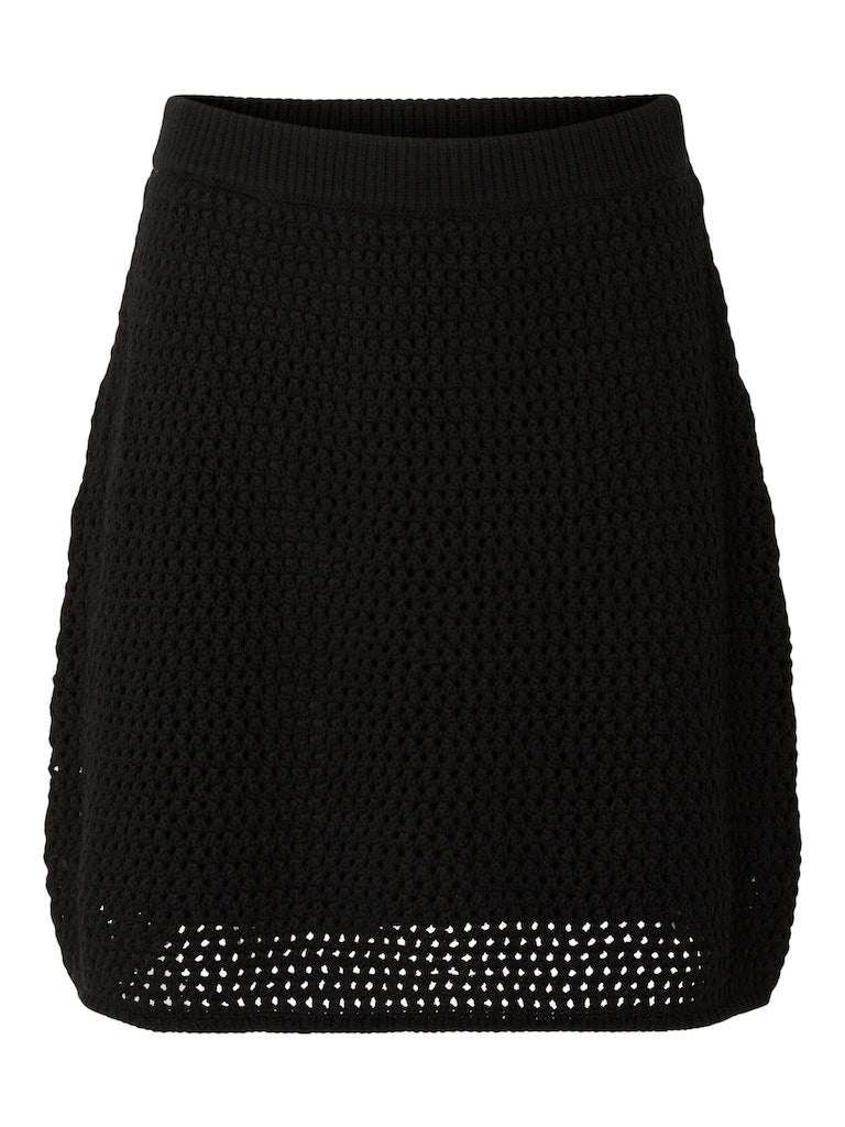 SLFFINA Mini Knit Skirt, Black