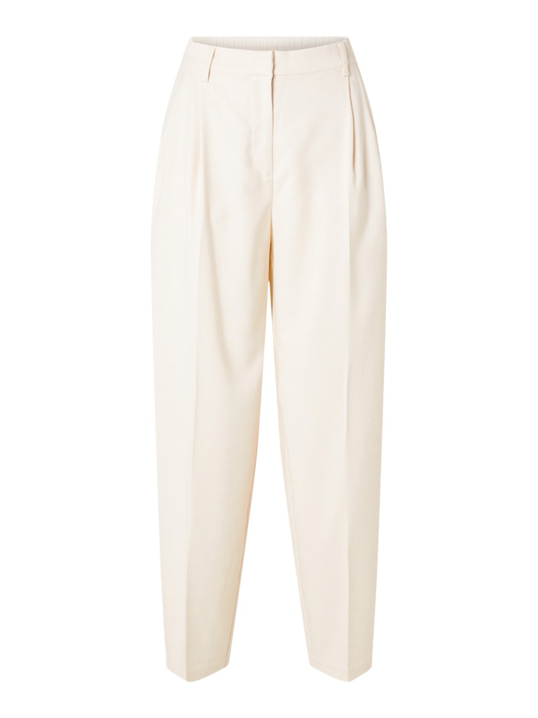 SLFSELFINA Barrel Pant, Birch Melange