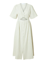 Lade das Bild in den Galerie-Viewer, SLFVITTORIA Striped Midi Shirt Dress, Snow White / Grey Stripes
