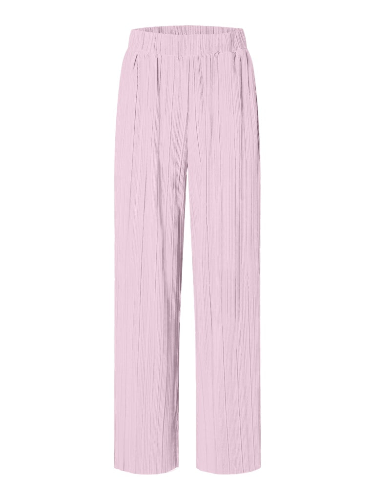 SLFRYA Ellie Plisse Pants, Cradle Pink