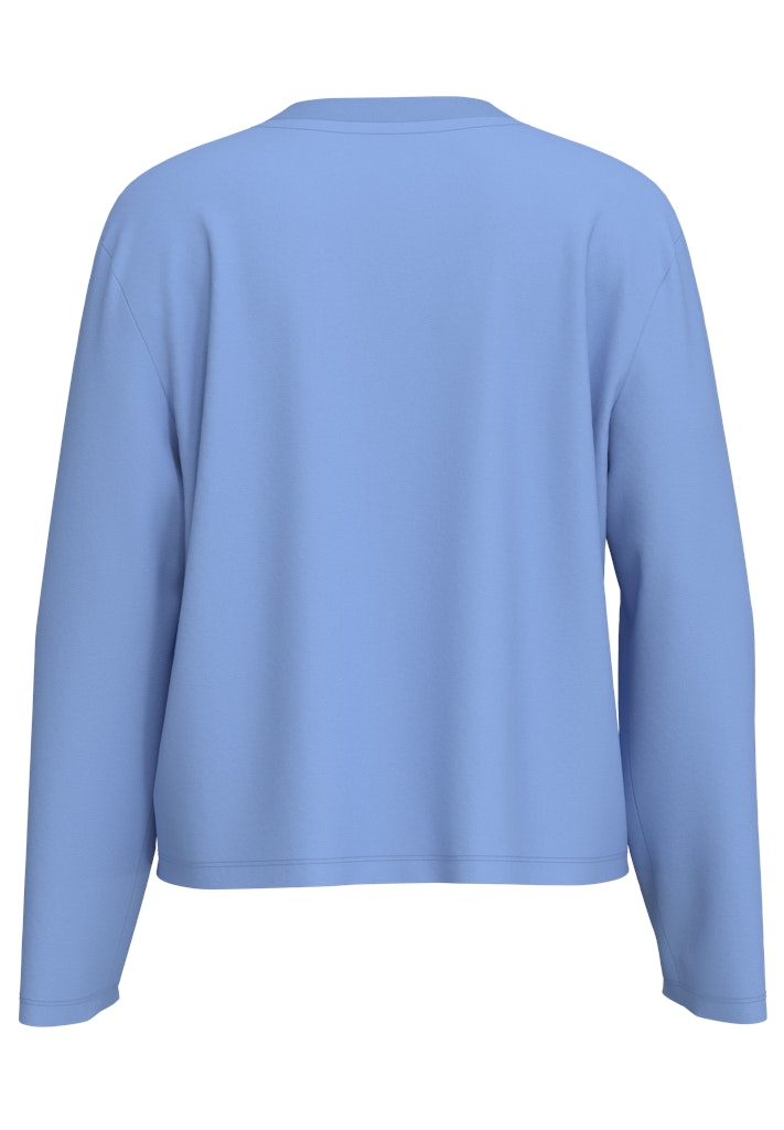 SLFESSENTIAL Boxy Long Tee, Cornflower blue