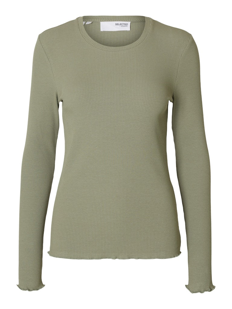 SLFANNA Crew Neck Tee, vetiver