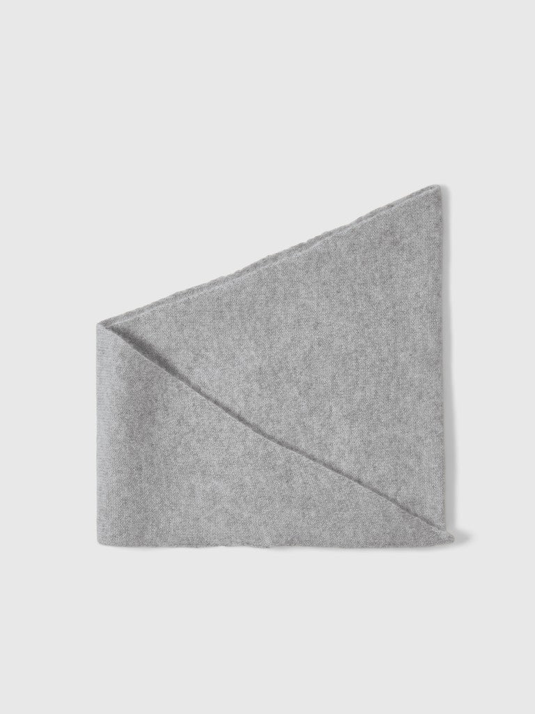 SLWMARIA Narrow Cashmere Scarf, Light Grey Melange