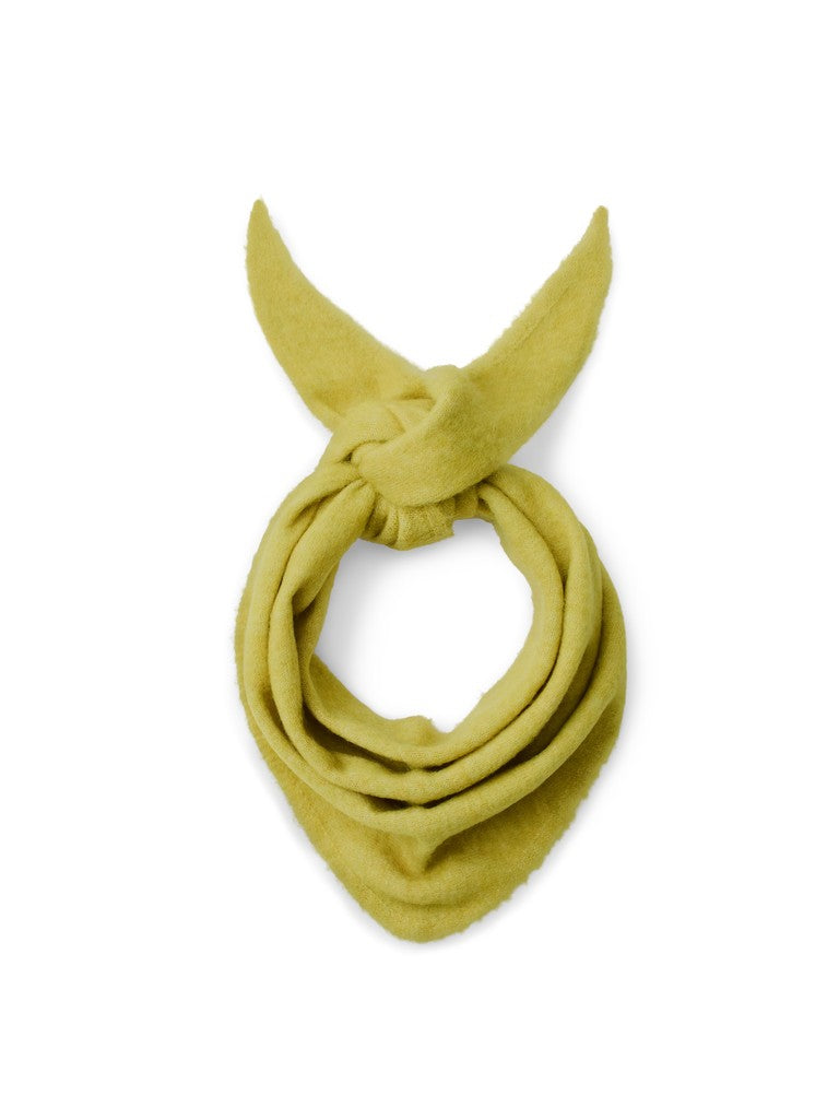SLWLULU Brushed Wool Blend Scarf, Avocado Oil