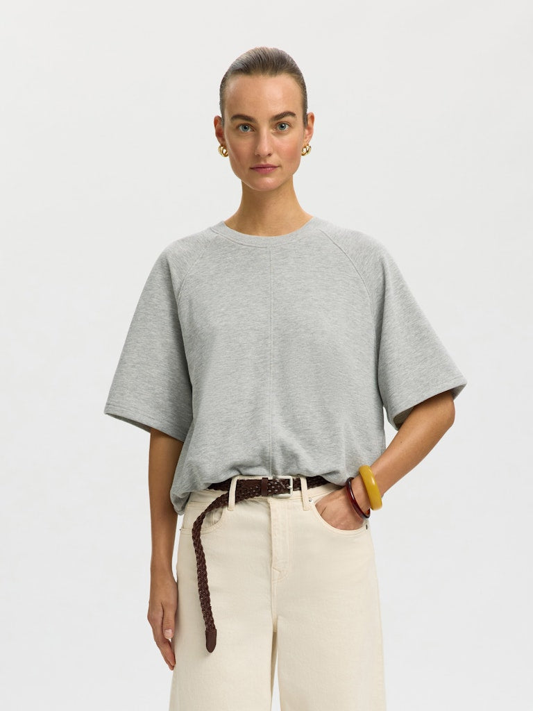 SLWTABBY Bubble Sweat, Light Grey Melange